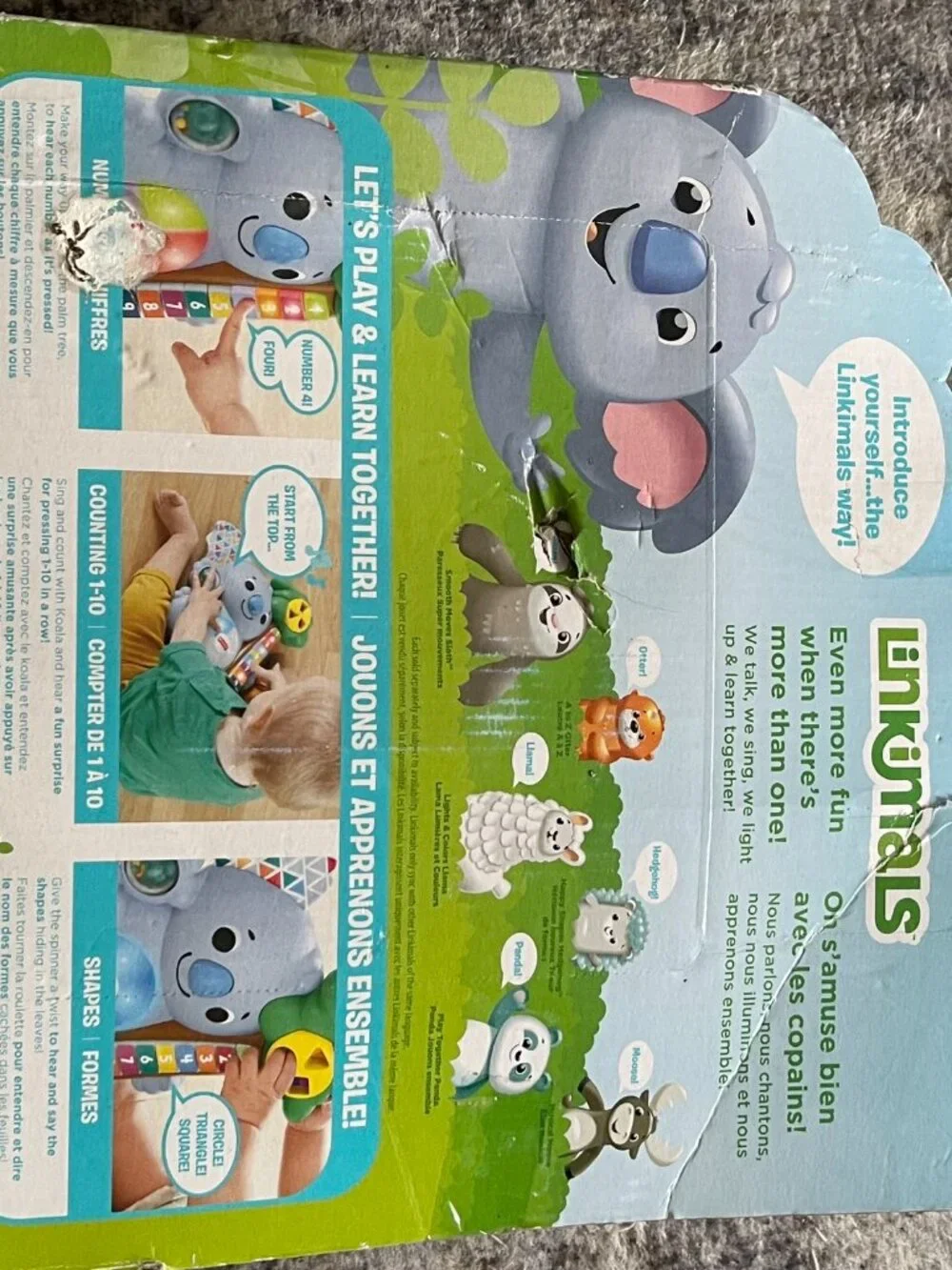 Fisher Price Counting Koala Linkimals- Plays Music & Lights Up New 9M+